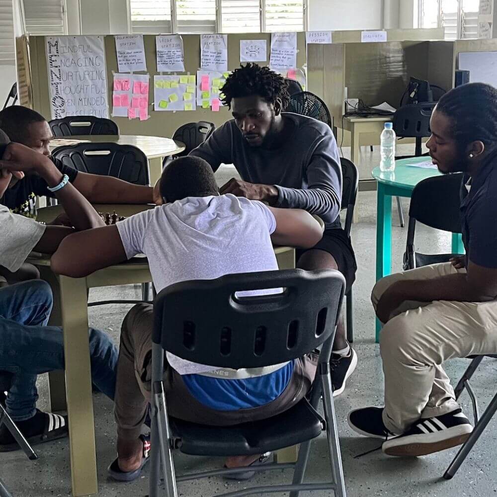 HYPE Mentors teaching our mentees the game of Chess